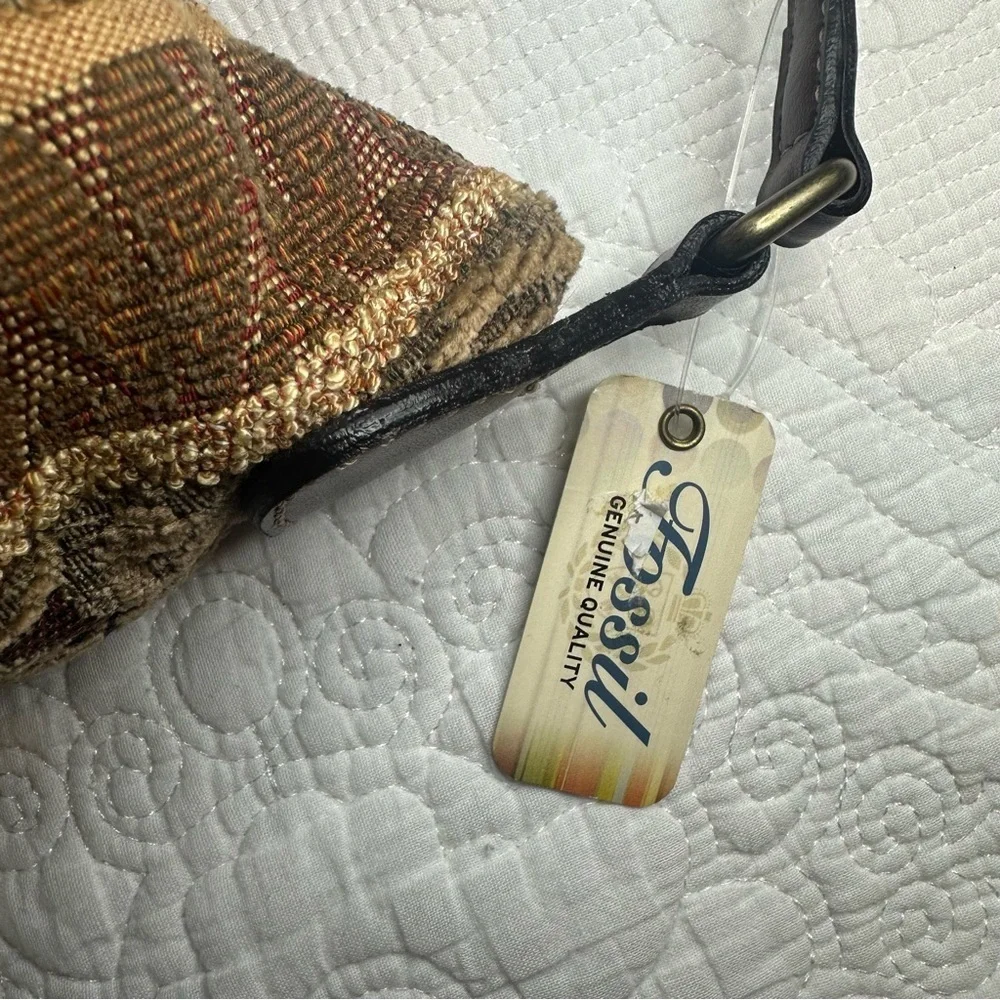 Fossil Stripe Montclair Hobo Shoulder Bag.  NWT.